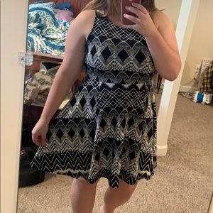 Black and white dress